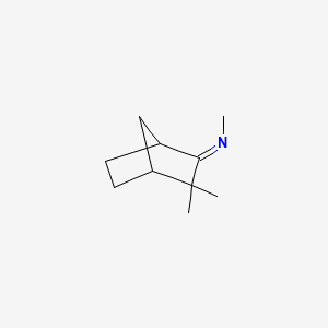 molecular formula C10H17N B593025 Methanamine, N-(3,3-dimethylbicyclo[2.2.1]hept-2-ylidene)- CAS No. 131274-89-0