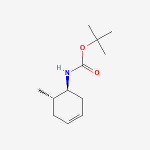 molecular formula C12H21NO2 B593028 2-Methyl-2-propanyl [(1S,6S)-6-methyl-3-cyclohexen-1-yl]carbamate CAS No. 135262-83-8