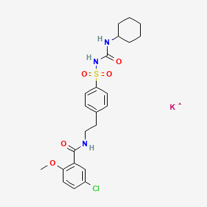 molecular formula C23H28ClKN3O5S B593037 格列本脲（钾盐） CAS No. 52169-36-5