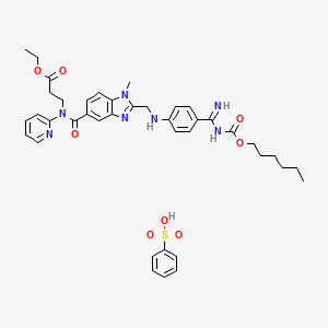 molecular formula C40H47N7O8S B593041 Dabigatran etexilate benzenesulfonate CAS No. 1019206-65-5