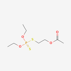 molecular formula C8H17O4PS2 B593043 2-Diethoxyphosphinothioylsulfanylethyl acetate CAS No. 1741-21-5