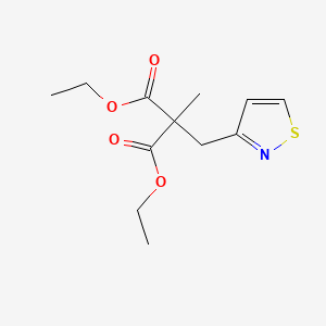 molecular formula C12H17NO4S B593045 Diethyl methyl[(1,2-thiazol-3-yl)methyl]propanedioate CAS No. 1710-73-2
