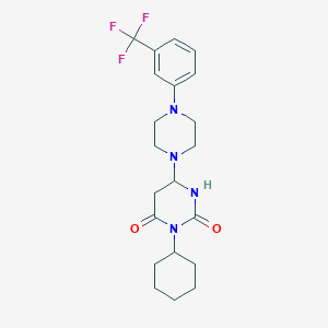 molecular formula C21H25F3N4O2 B593051 ML-179 CAS No. 1883548-87-5