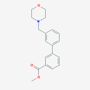 molecular formula C19H21NO3 B5930969 methyl 3'-(morpholin-4-ylmethyl)biphenyl-3-carboxylate 