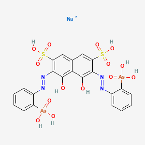 molecular formula C22H18As2N4NaO14S2 B593106 Arsenazo III sodium CAS No. 138608-19-2