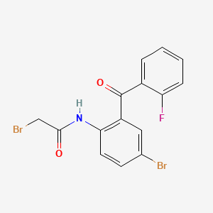 B593132 2-Bromo-N-[4-bromo-2-(2-fluorobenzoyl)phenyl]acetamide CAS No. 1647-74-1