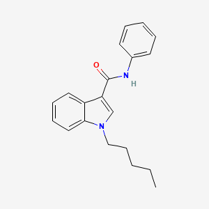 molecular formula C20H22N2O B593138 N-Phenyl-1-pentyl-1H-indole-3-carboxamide CAS No. 1430634-87-9