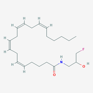 molecular formula C23H38FNO2 B593152 (5Z,8Z,11Z,14Z)-N-(3-氟-2-羟基丙基)二十碳-5,8,11,14-四烯酰胺 CAS No. 1428445-15-1