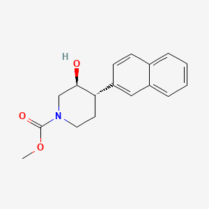 molecular formula C17H19NO3 B5931584 methyl (3S*,4S*)-3-hydroxy-4-(2-naphthyl)piperidine-1-carboxylate 