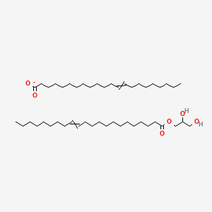 molecular formula C47H89O6- B593161 2,3-Dihydroxypropyl docos-13-enoate;docos-13-enoate CAS No. 138614-24-1