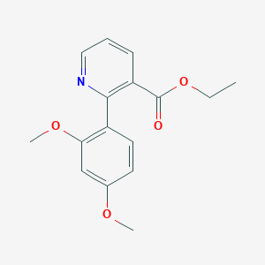 molecular formula C16H17NO4 B5931627 ethyl 2-(2,4-dimethoxyphenyl)nicotinate 