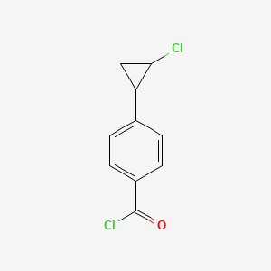 molecular formula C10H8Cl2O B593167 4-(2-Chlorocyclopropyl)benzoyl chloride CAS No. 132337-10-1