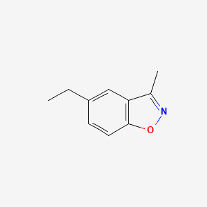 molecular formula C10H11NO B593169 5-Ethyl-3-methylbenzo[d]isoxazole CAS No. 131222-23-6