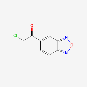 molecular formula C8H5ClN2O2 B593180 1-(2,1,3-Benzoxadiazol-5-yl)-2-chloroethan-1-one CAS No. 136482-14-9
