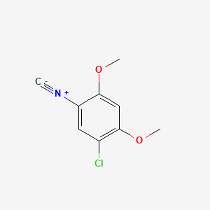 molecular formula C9H8ClNO2 B593186 1-Chloro-5-isocyano-2,4-dimethoxybenzene CAS No. 1930-81-0