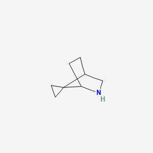 molecular formula C8H13N B593190 2-Azaspiro[bicyclo[2.2.1]heptane-7,1'-cyclopropane] CAS No. 129449-29-2