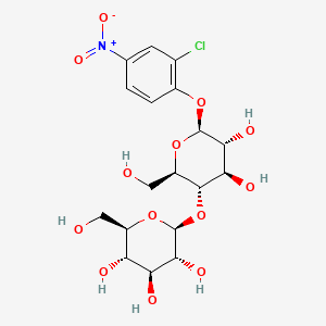 molecular formula C18H24ClNO13 B593194 2-Chloro-4-nitrophenyl-beta-D-cellobioside CAS No. 135743-28-1