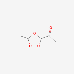 molecular formula C5H8O4 B593195 3-Acetyl-5-methyl-1,2,4-trioxolan CAS No. 131250-91-4