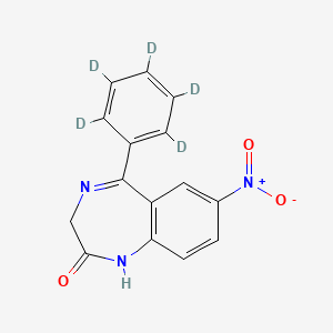 molecular formula C15H11N3O3 B593201 Nitrazepam-D5 CAS No. 136765-45-2