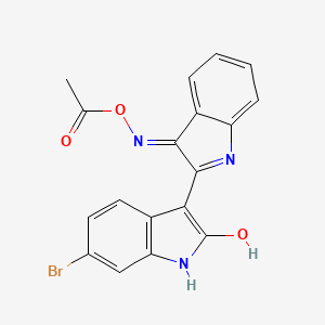 molecular formula C18H12BrN3O3 B593203 BIO-アセトキシム CAS No. 740841-15-0