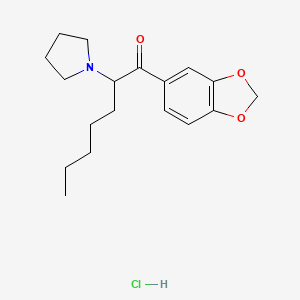 molecular formula C18H26ClNO3 B593204 3,4-亚甲二氧基 PV8（盐酸盐） CAS No. 24646-39-7