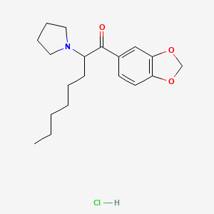 molecular formula C19H28ClNO3 B593207 3,4-亚甲二氧基 PV9（盐酸盐） CAS No. 24646-40-0