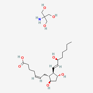 molecular formula C24H45NO8 B593217 Prostaglandin F2beta tromethamine salt CAS No. 89847-02-9