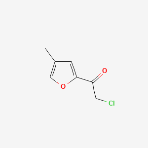molecular formula C7H7ClO2 B593226 2-Chloro-1-(4-methylfuran-2-yl)ethanone CAS No. 133674-52-9
