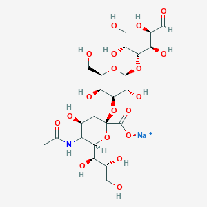 molecular formula C23H38NNaO19 B593232 3'-N-乙酰神经酰胺-乳糖钠盐 CAS No. 128596-80-5