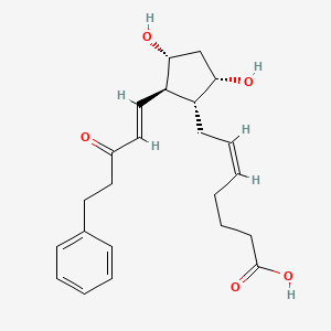 molecular formula C23H30O5 B593247 15-Keto-17-phenyl trinor Prostaglandin F2alpha CAS No. 949564-89-0