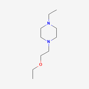 molecular formula C10H22N2O B593255 1-(2-Ethoxyethyl)-4-ethylpiperazine CAS No. 131028-06-3