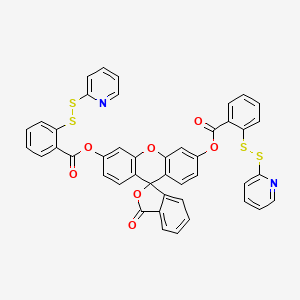 [3-Oxo-6'-[2-(pyridin-2-yldisulfanyl)benzoyl]oxyspiro[2-benzofuran-1,9'-xanthene]-3'-yl] 2-(pyridin-2-yldisulfanyl)benzoate