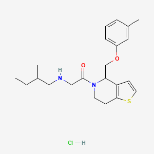 molecular formula C22H30N2O2S · HCl B593260 RU-SKI 43 hydrochloride CAS No. 1782573-67-4