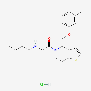 molecular formula C22H31ClN2O2S B593260 RU-SKI 43 hydrochloride 