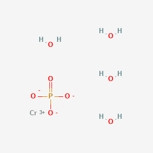 molecular formula CrH8O8P B593264 Chromium(III) phosphate tetrahydrate CAS No. 10101-59-4
