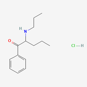 molecular formula C14H22ClNO B593274 1-Phenyl-2-(propylamino)-1-pentanone,monohydrochloride CAS No. 18268-15-0
