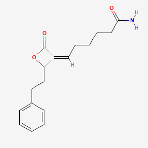 6-(2-Oxo-4-phenethyloxetan-3-ylidene)hexanamide