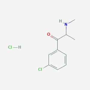 1-(3-Chlorophenyl)-2-(methylamino)propan-1-one;hydrochloride