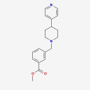 molecular formula C19H22N2O2 B5933109 methyl 3-[(4-pyridin-4-ylpiperidin-1-yl)methyl]benzoate 