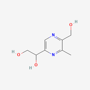 1-(5-(Hydroxymethyl)-6-methylpyrazin-2-yl)ethane-1,2-diol