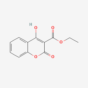 molecular formula C12H10O5 B593334 ethyl 4-hydroxy-2-oxo-2H-chromene-3-carboxylate CAS No. 1821-20-1