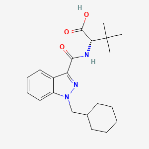 molecular formula C21H29N3O3 B593346 MAB-CHMINACA metabolite M2 CAS No. 1185889-12-6