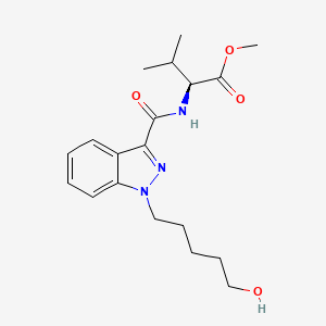 molecular formula C19H27N3O4 B593350 N-[[1-(5-hydroxypentyl)-1H-indazol-3-yl]carbonyl]-L-valine,methylester CAS No. 1890250-14-2