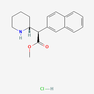 molecular formula C18H22ClNO2 B593356 メチルナフチデート塩酸塩 CAS No. 219915-69-2