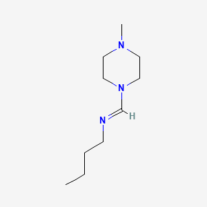 molecular formula C10H21N3 B593363 (E)-N-Butyl-1-(4-methylpiperazin-1-yl)methanimine CAS No. 1783-45-5