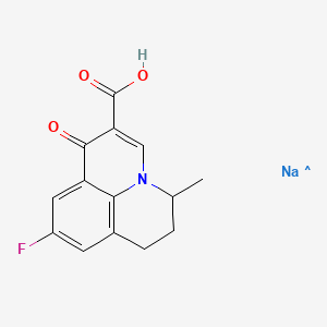 molecular formula C14H12FNNaO3 B593379 Flumequine sodium CAS No. 42835-68-7