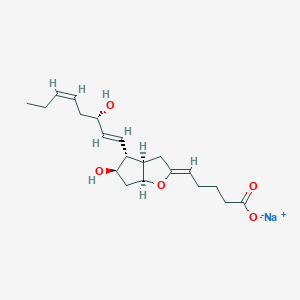 Sodium (Z)-5-((3aR,4R,5R,6aS)-5-hydroxy-4-((S,1E,5Z)-3-hydroxyocta-1,5-dien-1-yl)hexahydro-2H-cyclopenta[b]furan-2-ylidene)pentanoate
