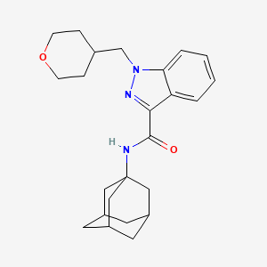 N-(1-adamantyl)-1-(oxan-4-ylmethyl)indazole-3-carboxamide