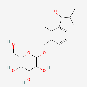 molecular formula C19H26O7 B593400 Norpterosin B glucoside CAS No. 1226785-88-1