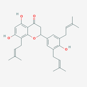 molecular formula C30H36O5 B593407 Hydroxysophoranone CAS No. 90686-12-7